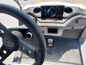 White Contender Flex 2+2 Lithium Golf Cart 06